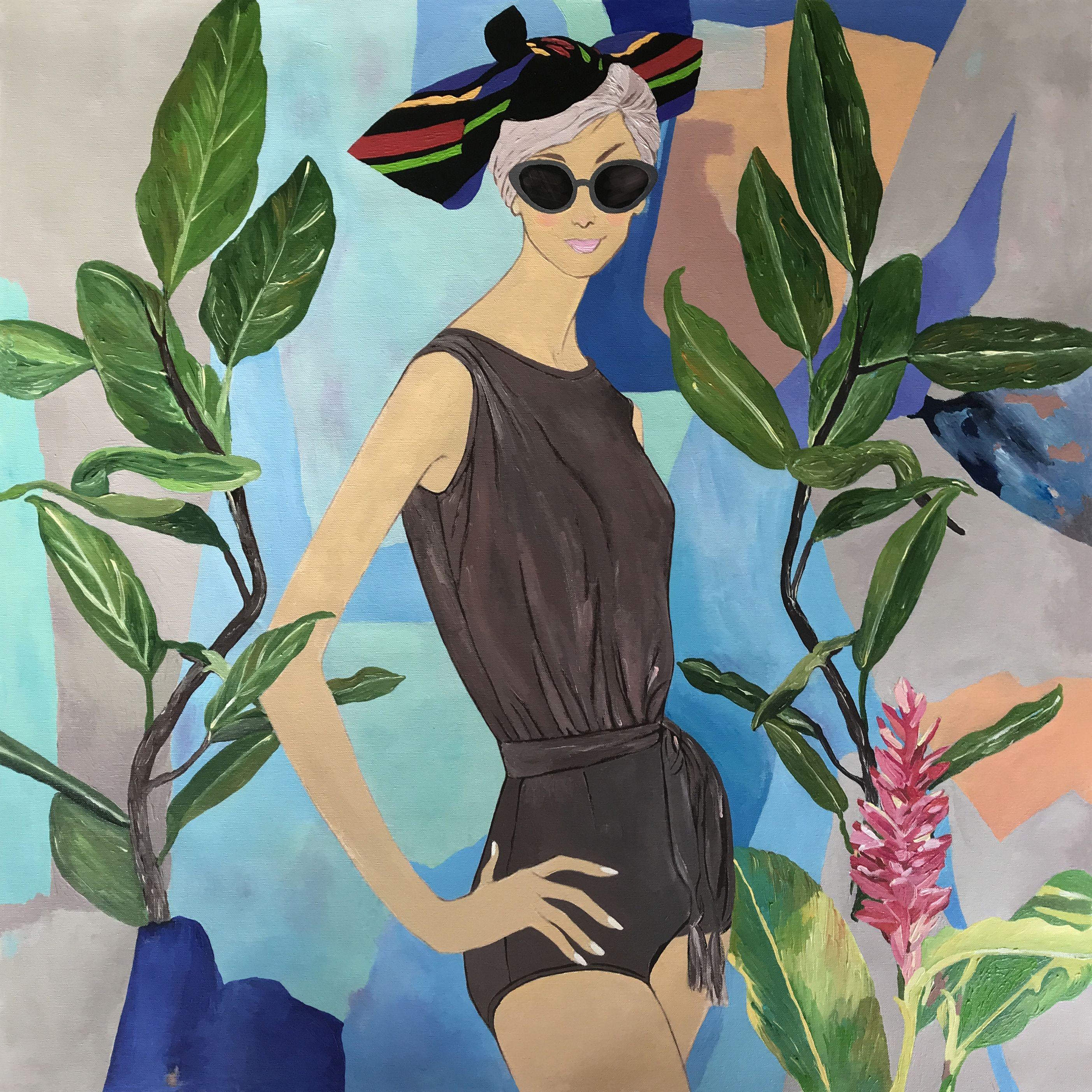 Vacanze a Capri, Painting, Acrylic on Canvas