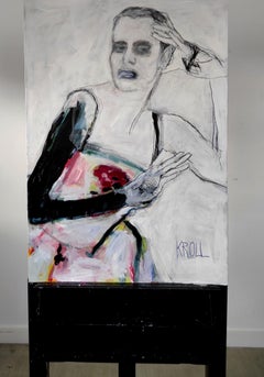 Donna con guanti, Disegno, Matita/Matita colorata su carta