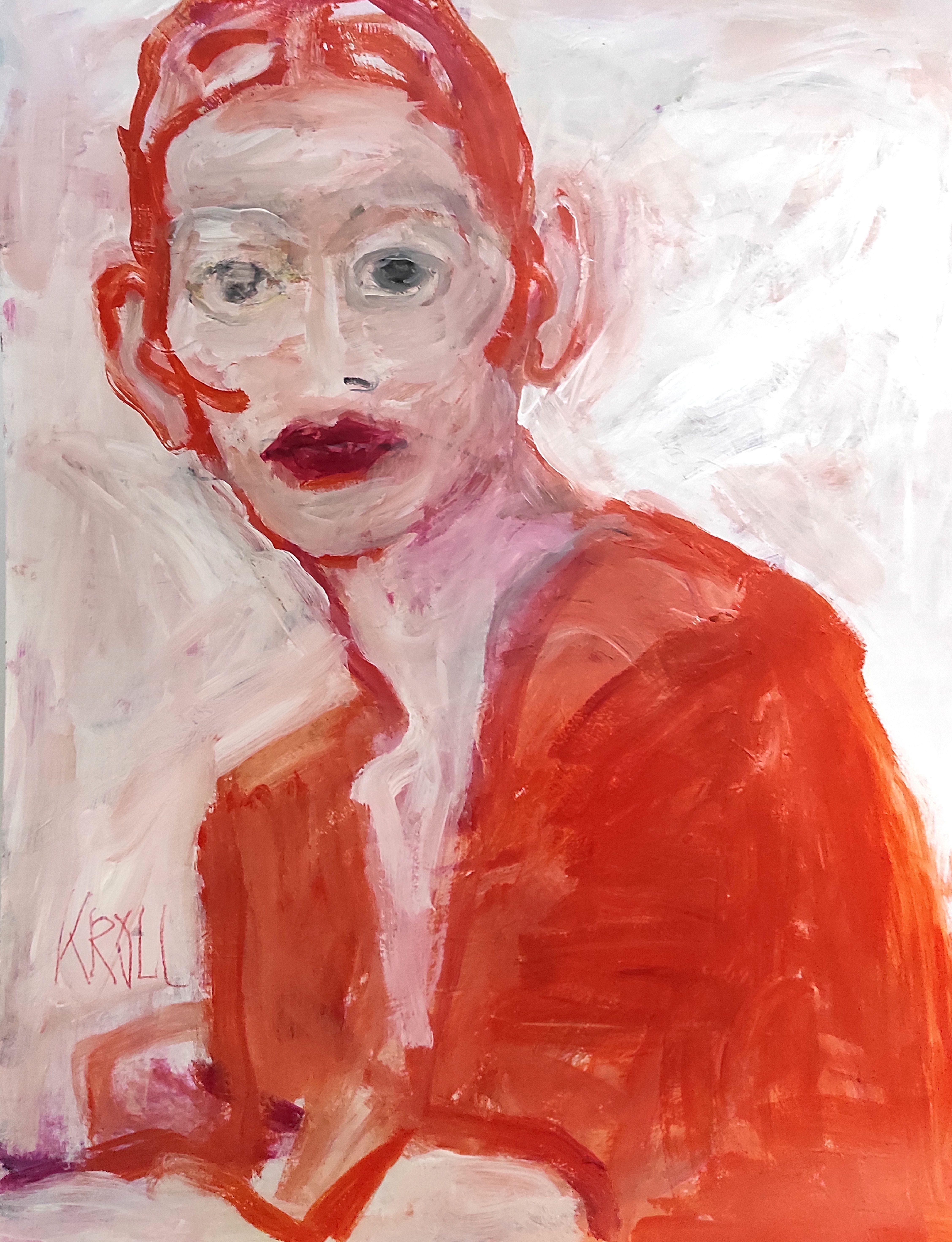untitled, Painting, Acrylic on Paper - Art by Barbara Kroll