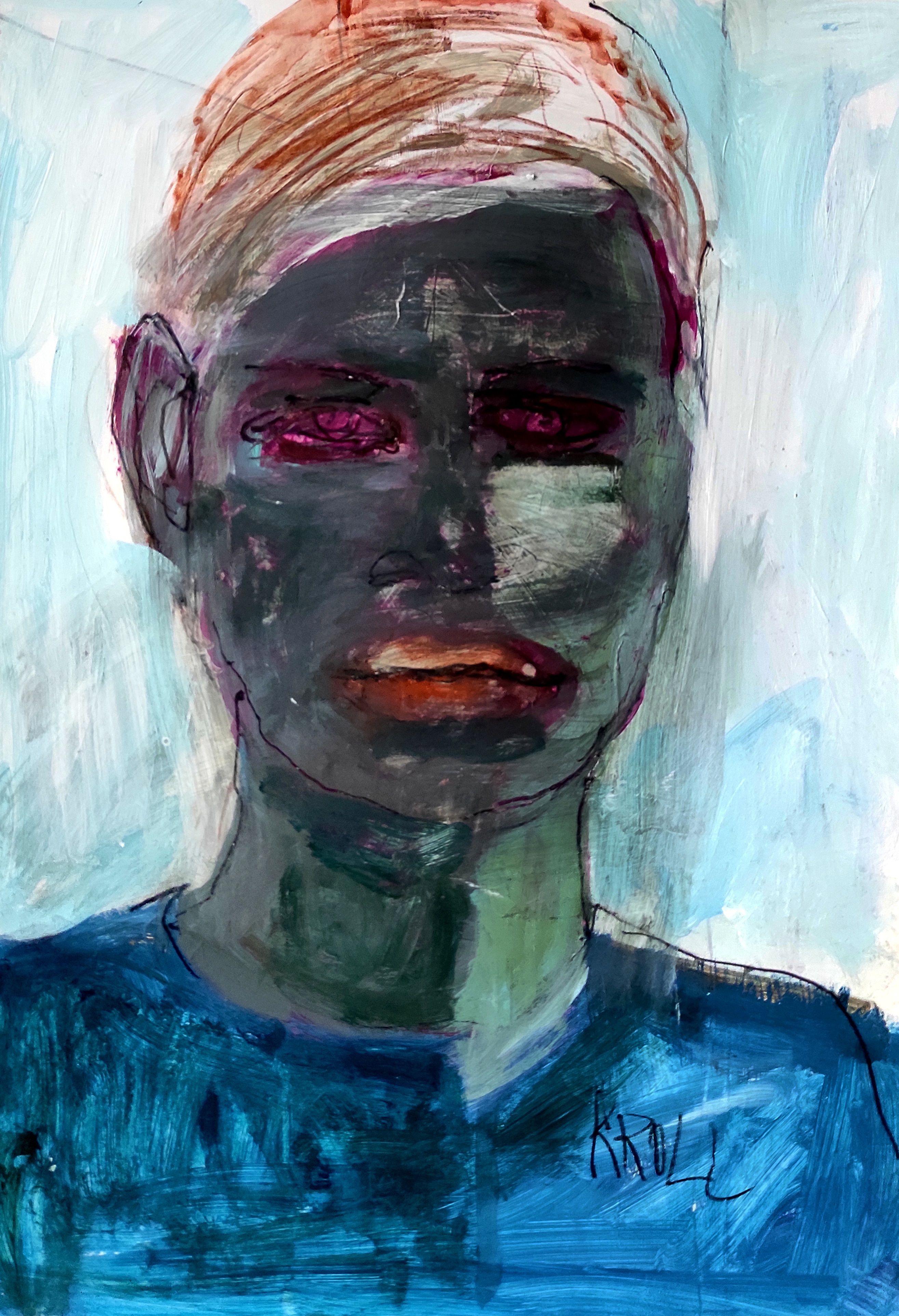 Portrait 10, Drawing, Pencil/Colored Pencil on Paper