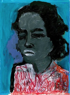 Portrait 07, Painting, Acrylic on Paper