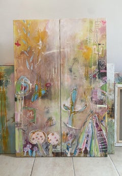 La maison est l'amour n°11, peinture, acrylique sur toile