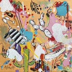 Life Loves You No.4 (framed), Painting, Acrylic on Canvas