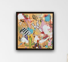Life Loves You No.4 (framed), Painting, Acrylic on Canvas