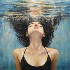Verano mágico bajo el agua, Pintura, Óleo sobre lienzo