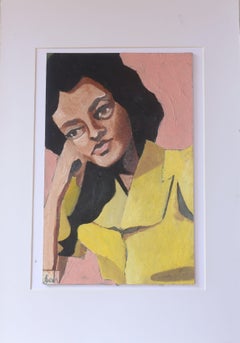 Yellow Jacket, Painting, Oil on Paper