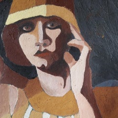 portrait schwarz, Gemälde, Öl auf Leinwand