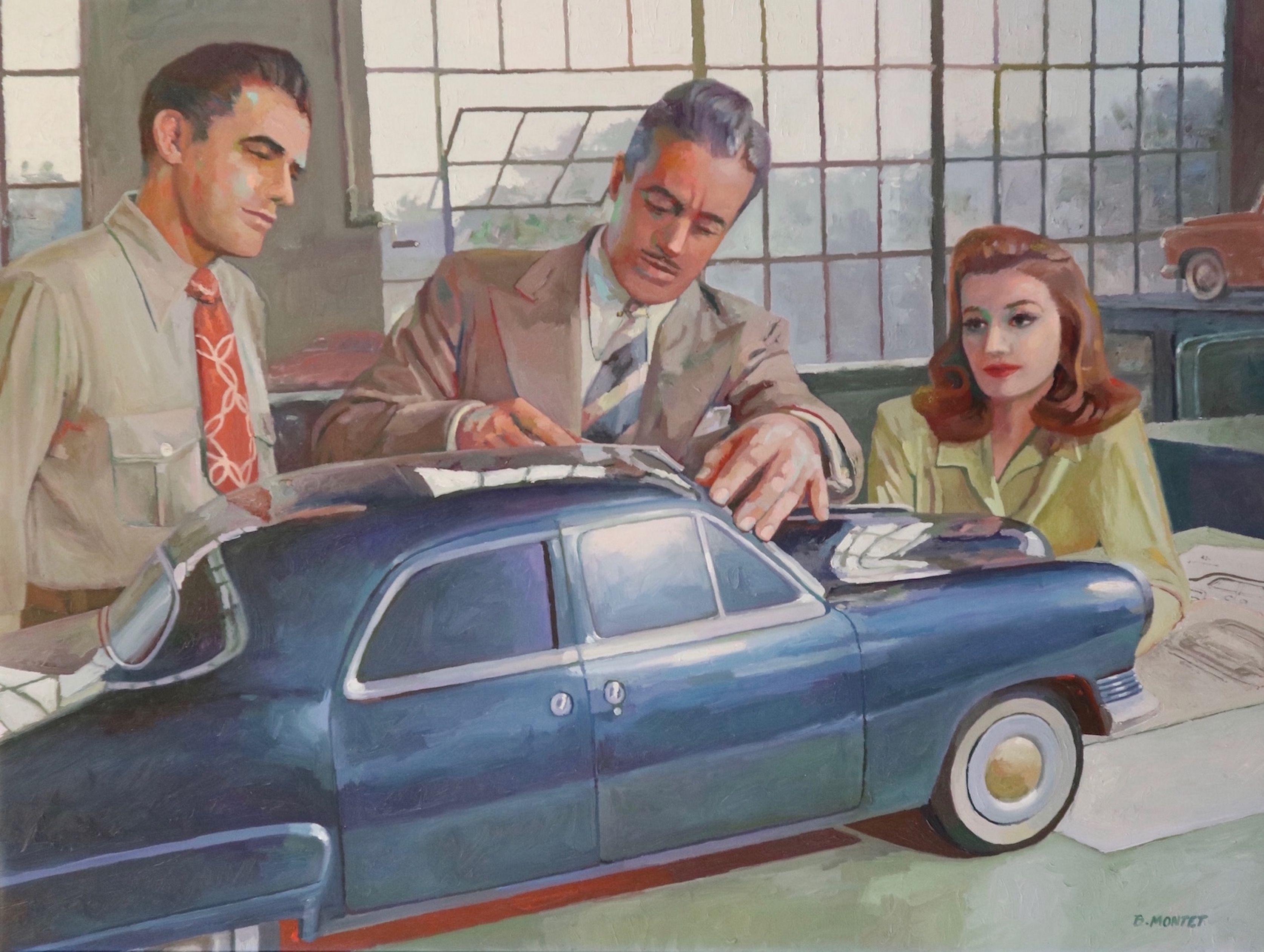 "Design project", Painting, Oil on Canvas - Art by Benoit Montet