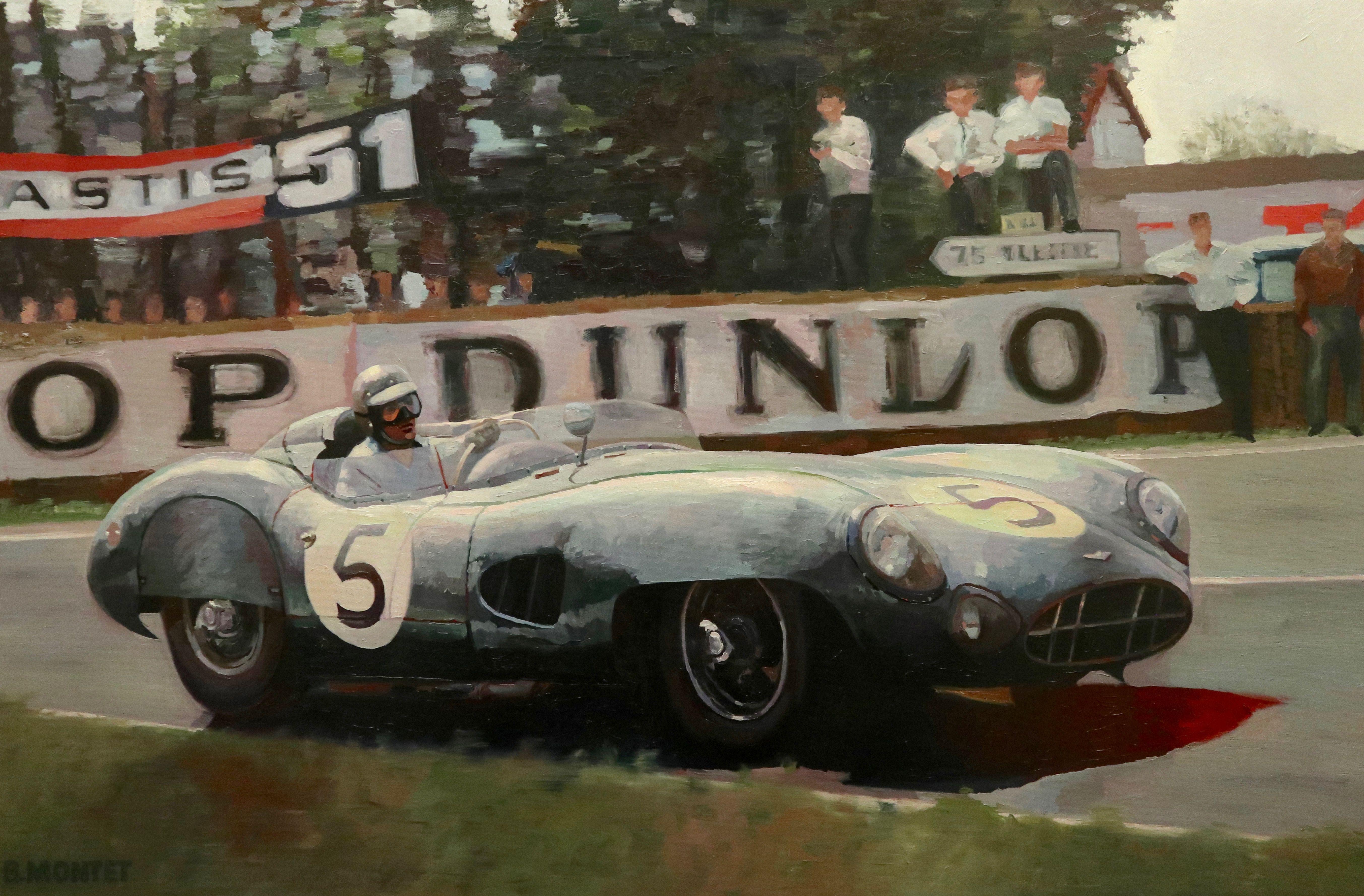 "Aston Martin racing", Pintura, Óleo sobre lienzo