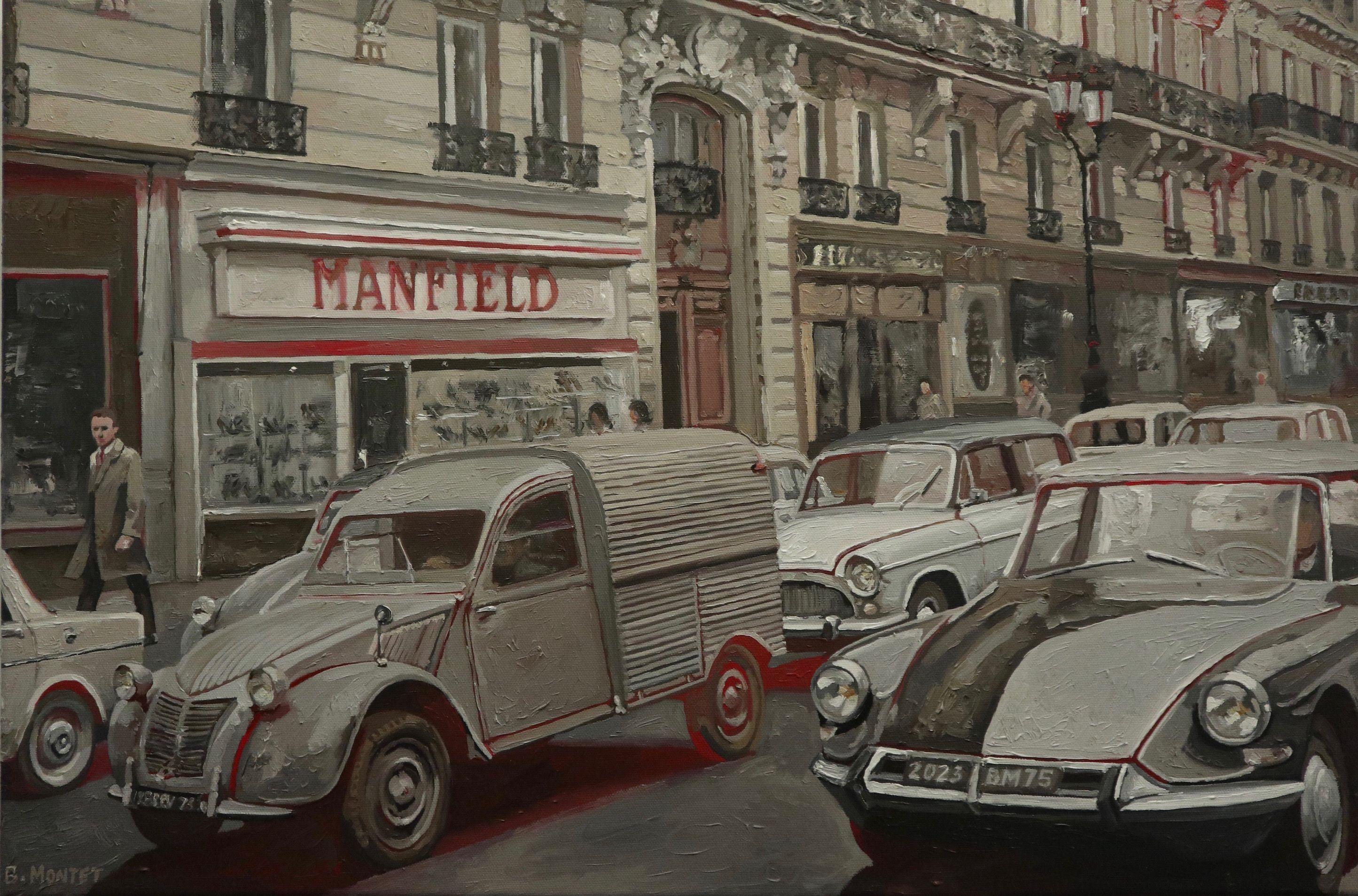" Mansfield ", Pittura, Olio su tela - Art di Benoit Montet