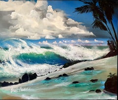 Anahola Beach, Gemälde, Öl auf Leinwand