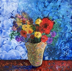 Chasing Away The Blues, Painting, Acrylic on Canvas