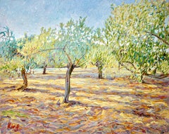 Olive Trees in Donori, Painting, Oil on Canvas