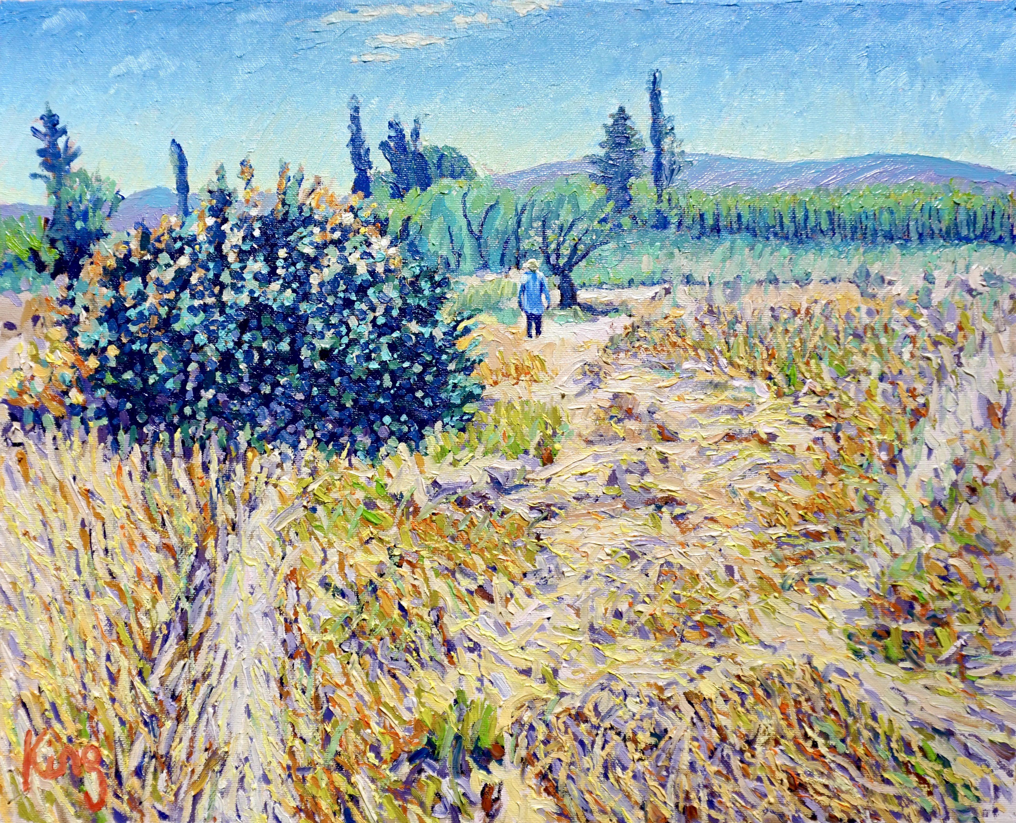 Maggio, Sardegna, Gemälde, Öl auf Leinwand – Art von Brian King