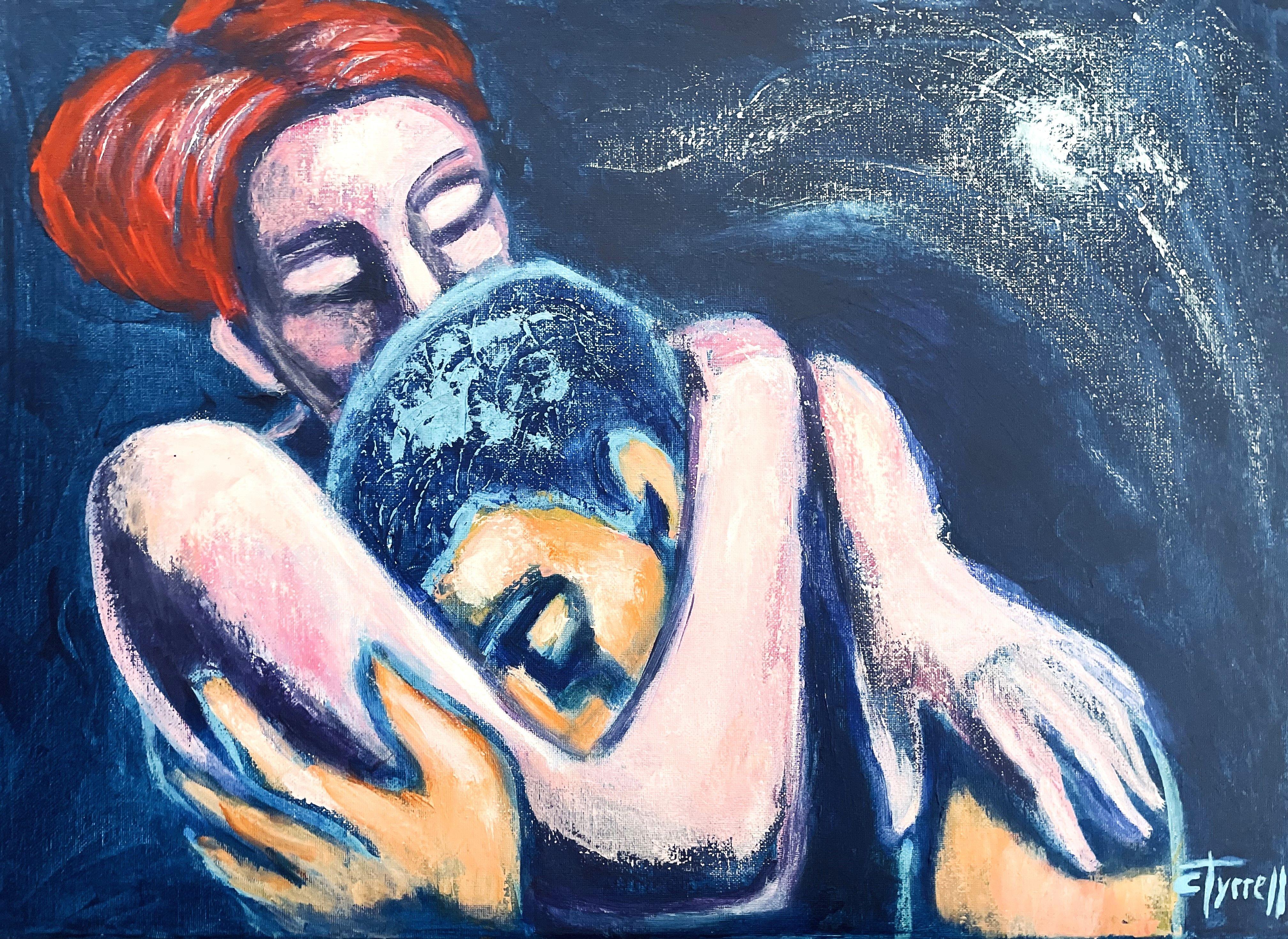 Lovers - Forgive Me, Painting, Acrylic on Canvas - Art by Carmen  Tyrrell