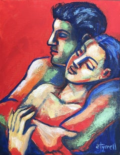 Lovers - Peaceful, Painting, Acrylic on Canvas