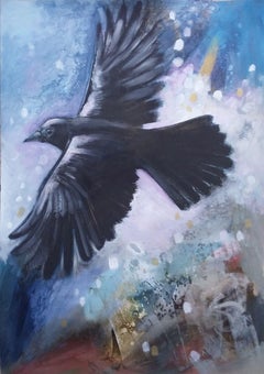 As the crow flies, Painting, Acrylic on Paper