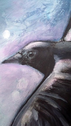 A vuelo de pájaro, Pintura, Acrílico sobre papel