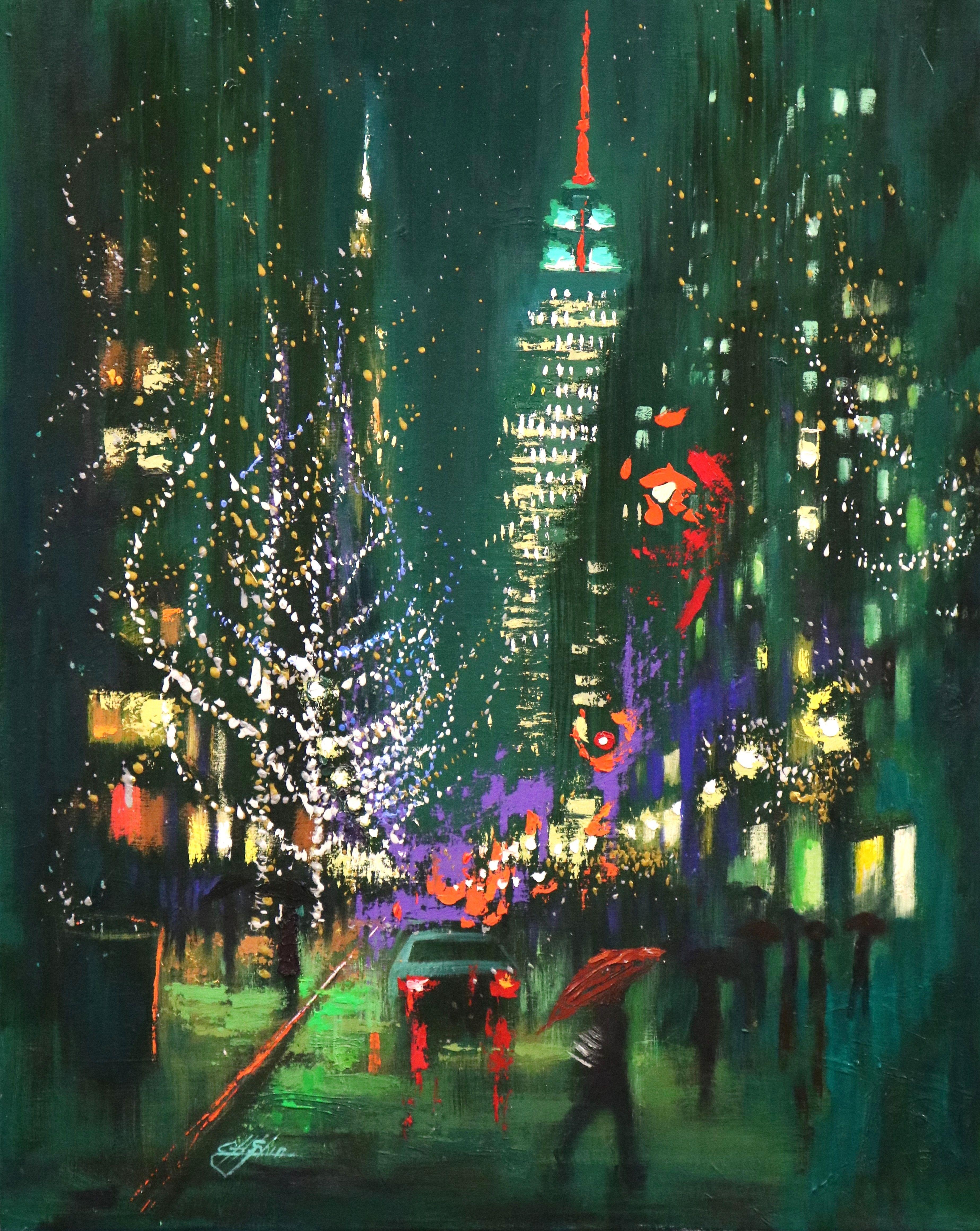 Holiday in New York, Painting, Oil on Canvas