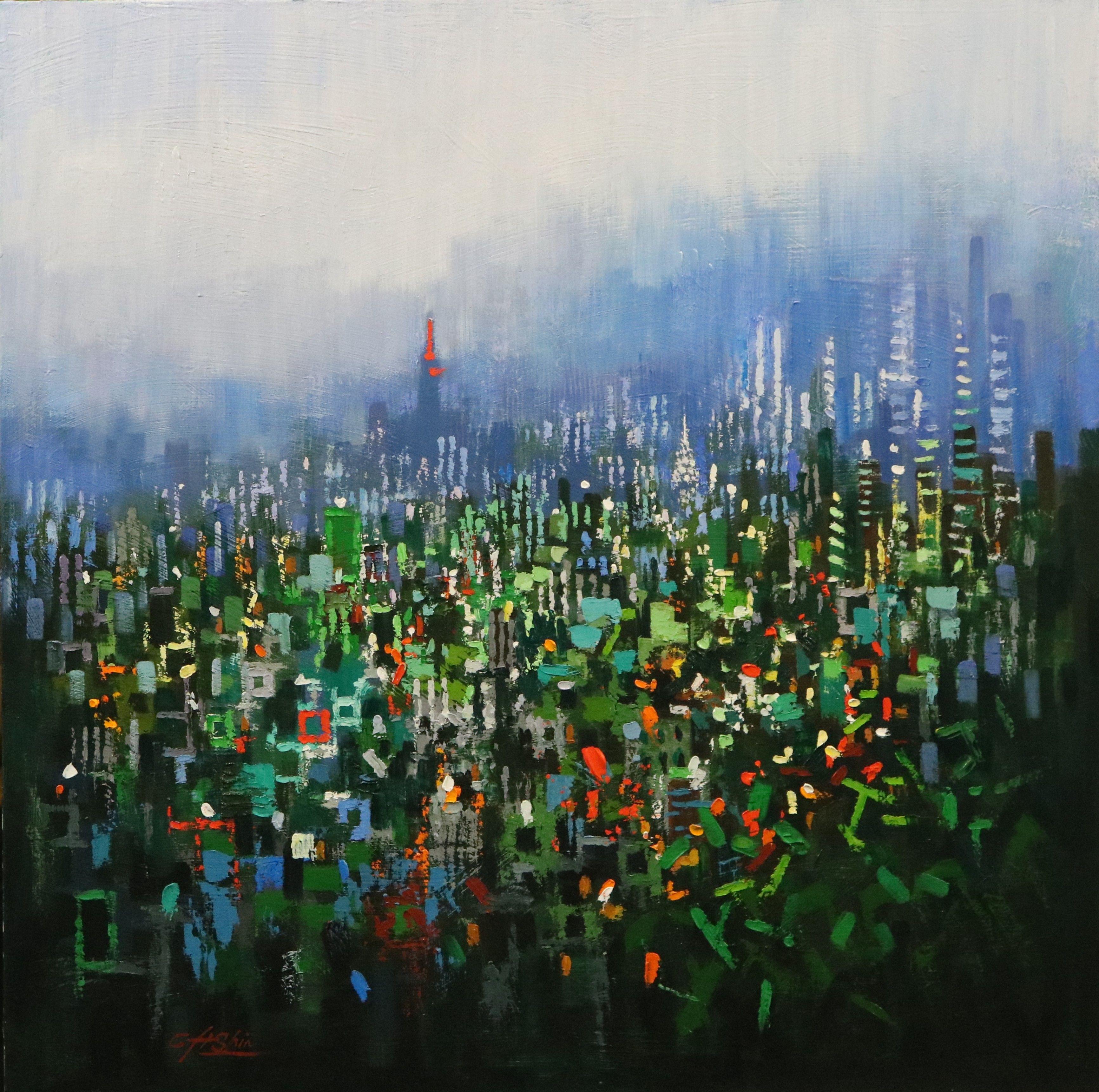 Urban Jungle 7 Nature, Painting, Oil on Canvas