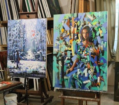 Artist Studio, Painting, Oil on Canvas