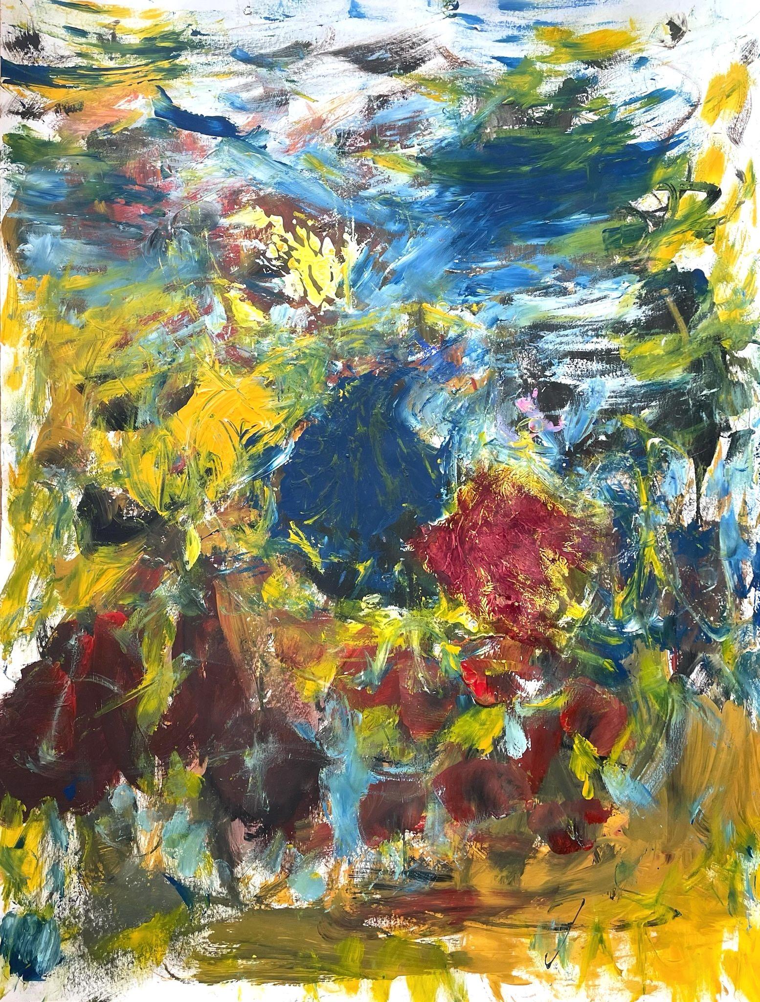 Coming Autumn, Painting, Acrylic on Paper