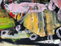 Wonderland 4, peinture, acrylique sur papier