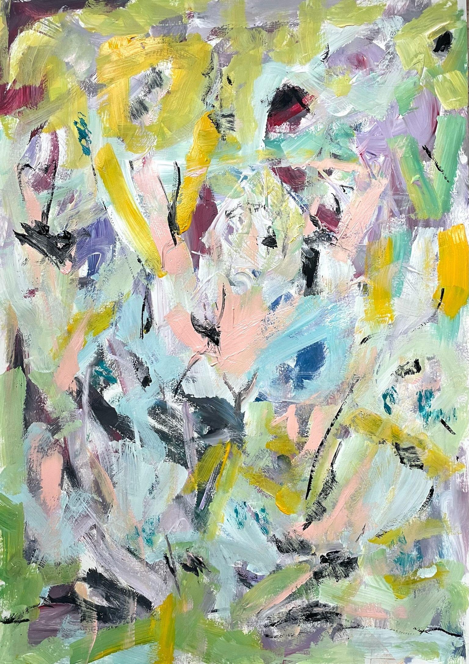 Let Your Love Grow 2, Painting, Acrylic on Paper - Art by Christel Haag