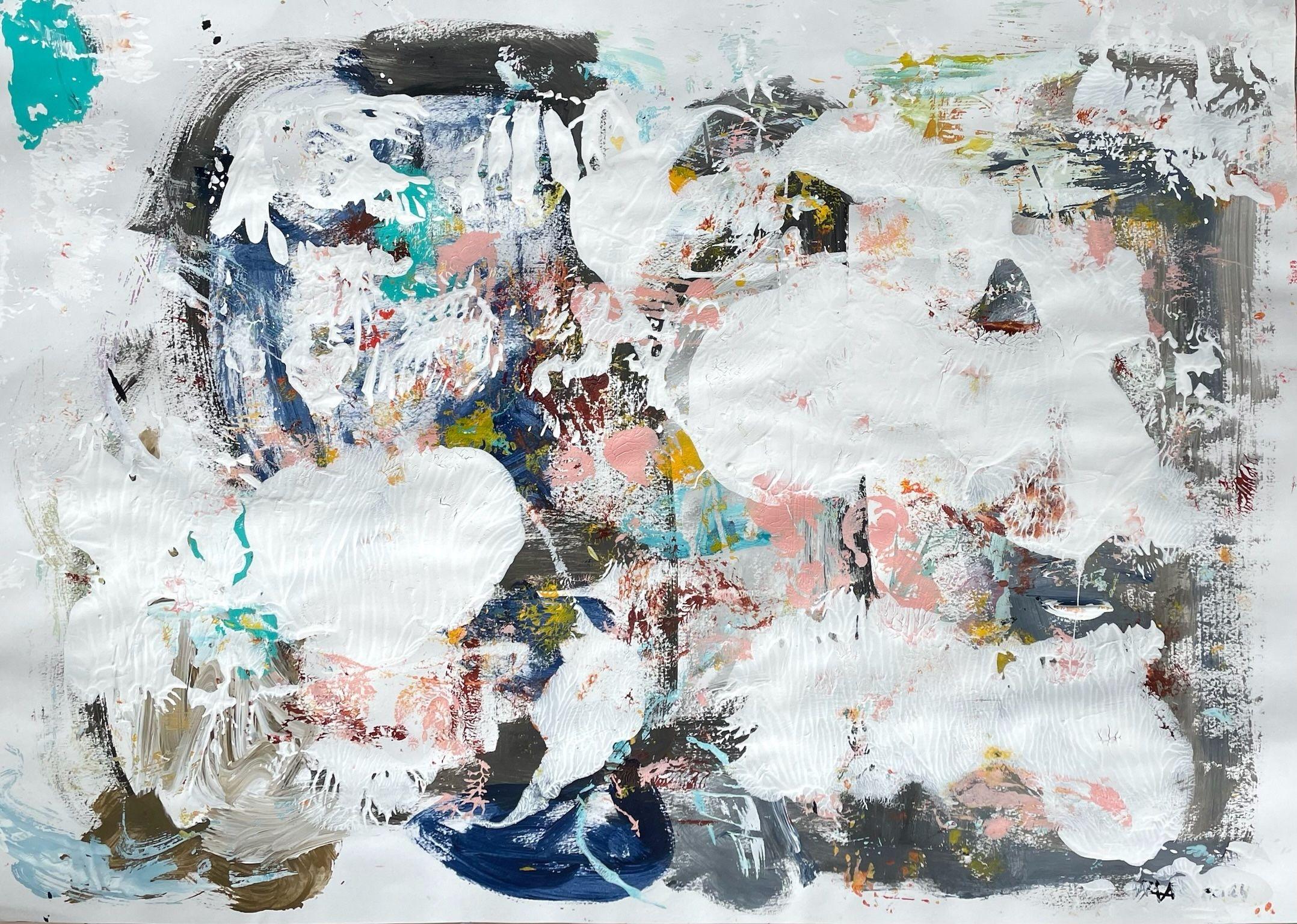 Ohne Worte, peinture, acrylique sur papier