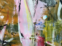Lady in Pink, Painting, Acrylic on Paper