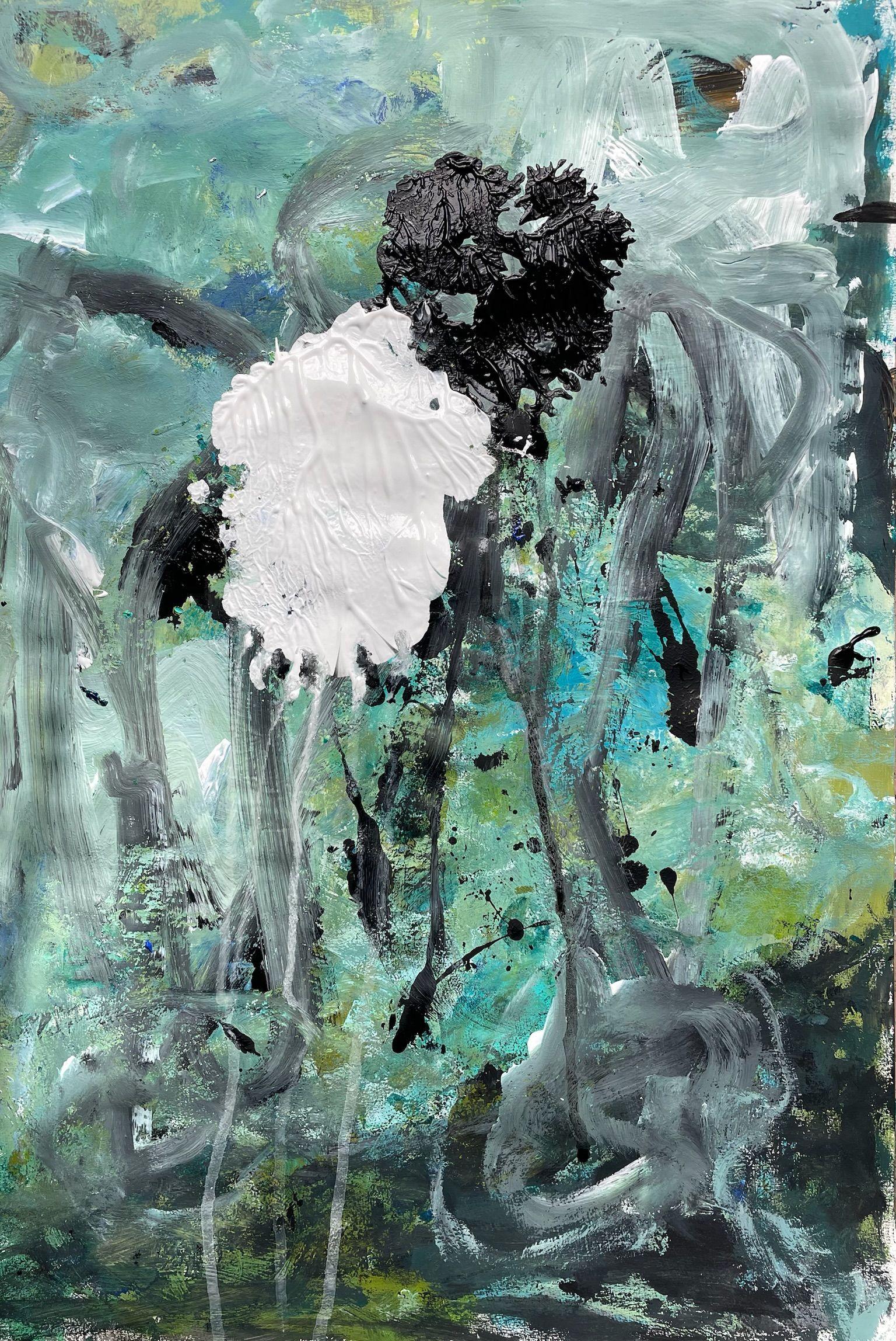 Wo sind Deine Wurzeln, peinture, acrylique sur papier