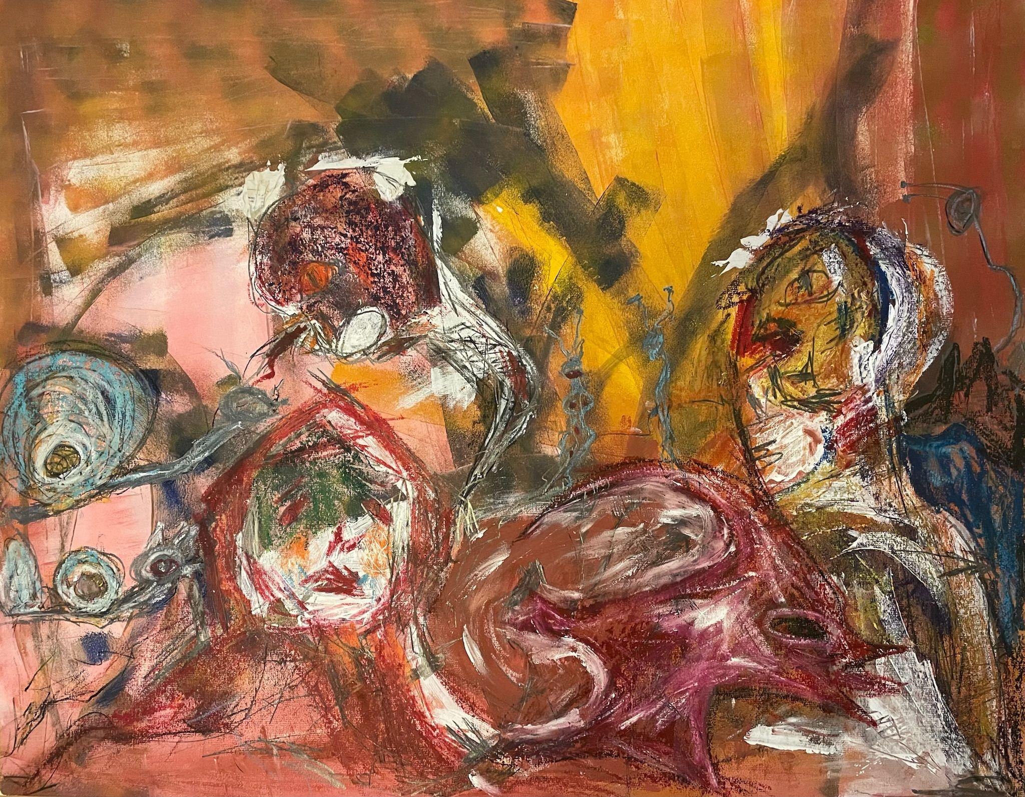 Cuento de hadas de verano, Pintura, Acrílico sobre papel