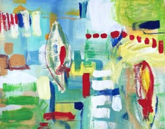 Fast ohne Rot, Malerei, Acryl auf Sonstiges