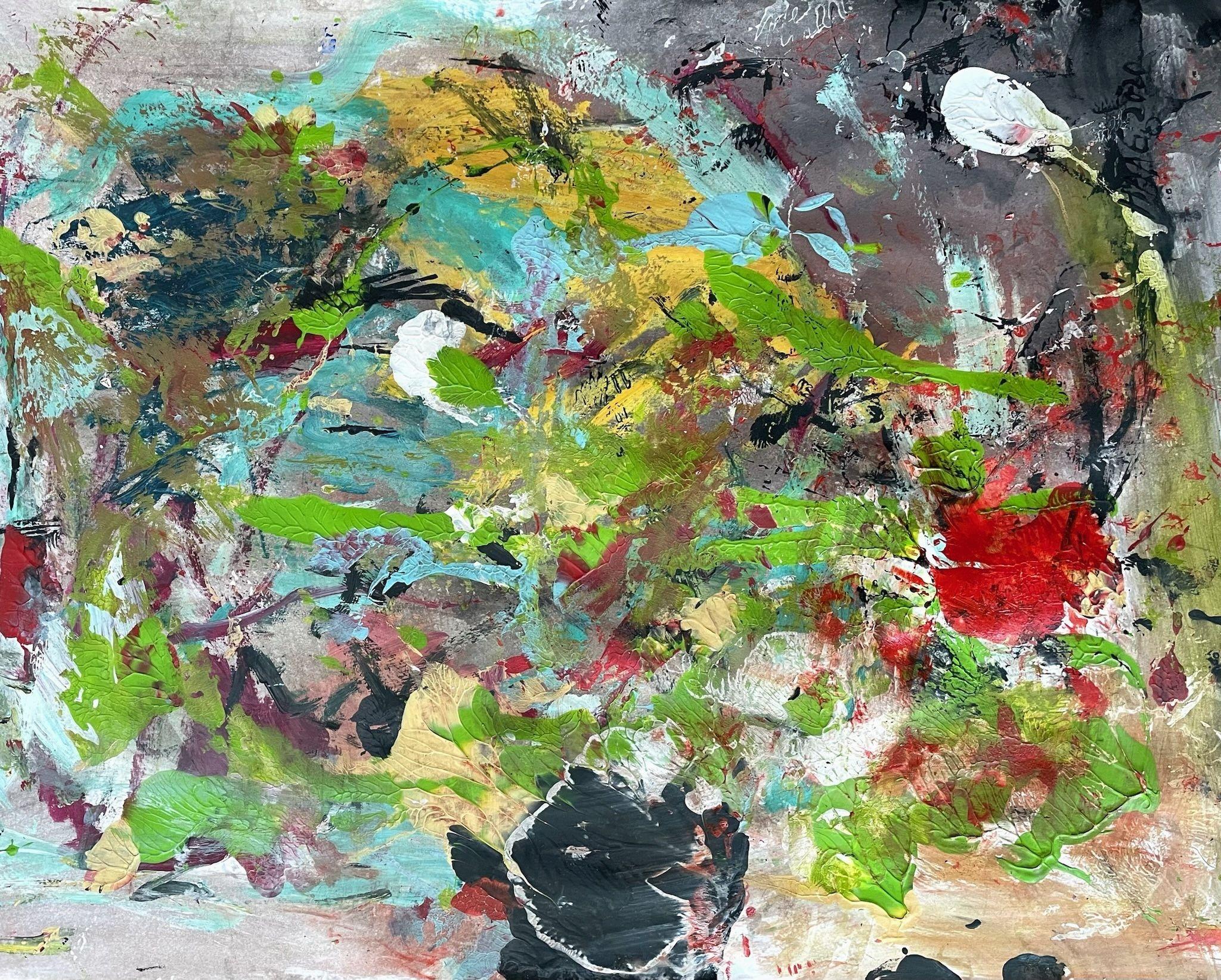 In the Eye of the Storm, Painting, Acrylic on Paper - Art by Christel Haag