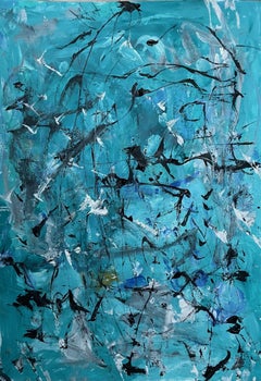 Geisterstunde 2, Malerei, Acryl auf Papier