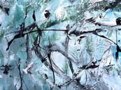 Geisterstunde 1, Painting, Acrylic on Paper