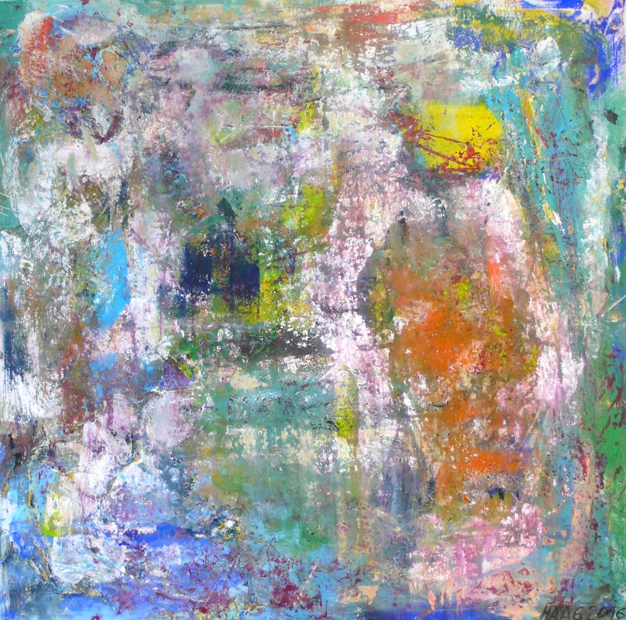 Fata Morgana, Painting, Acrylic on Canvas - Art by Christel Haag