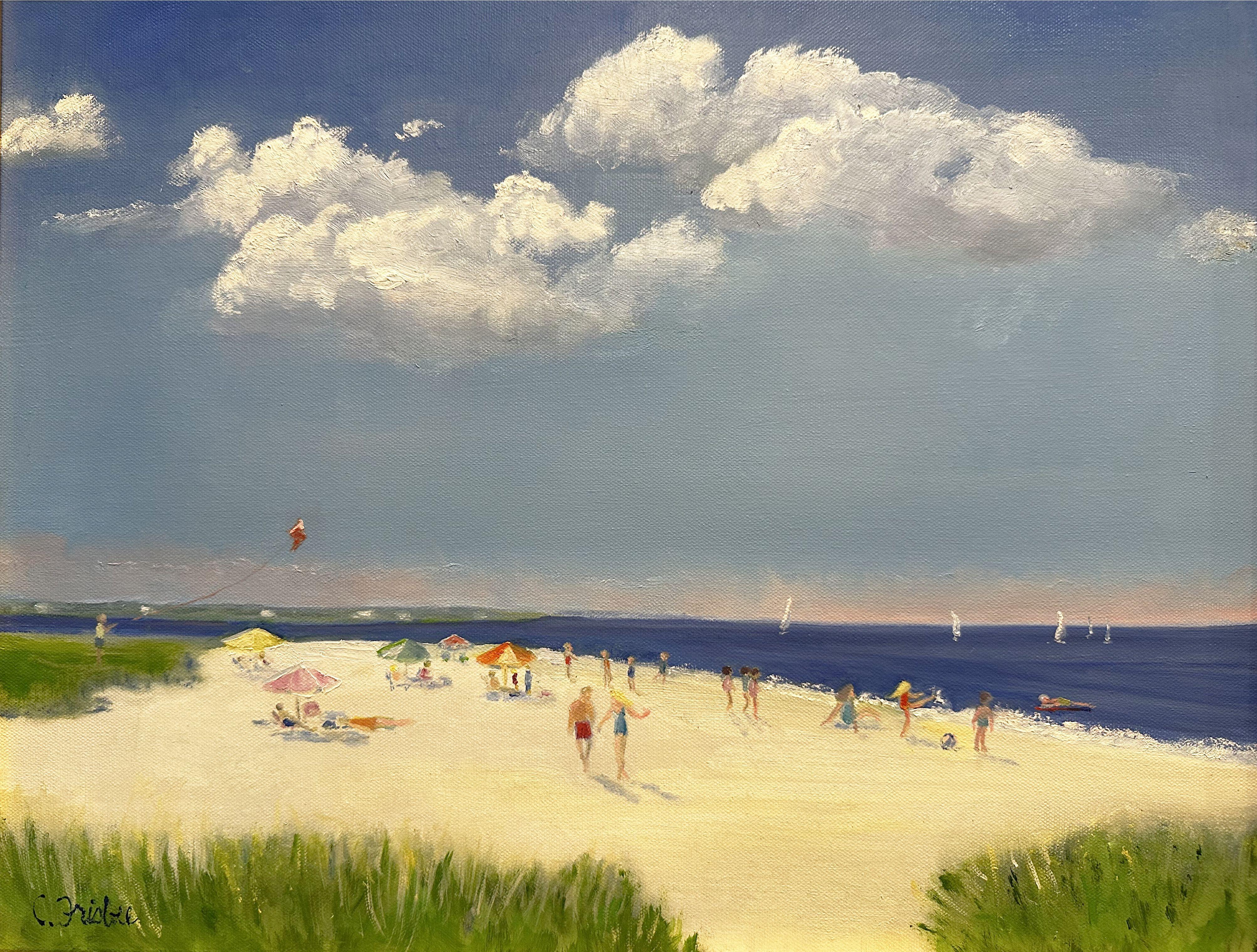 Perfect Beach Day, Painting, Oil on Canvas