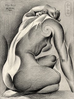 Neo Deco - 10-08-25, Drawing, Pencil/Colored Pencil on Paper