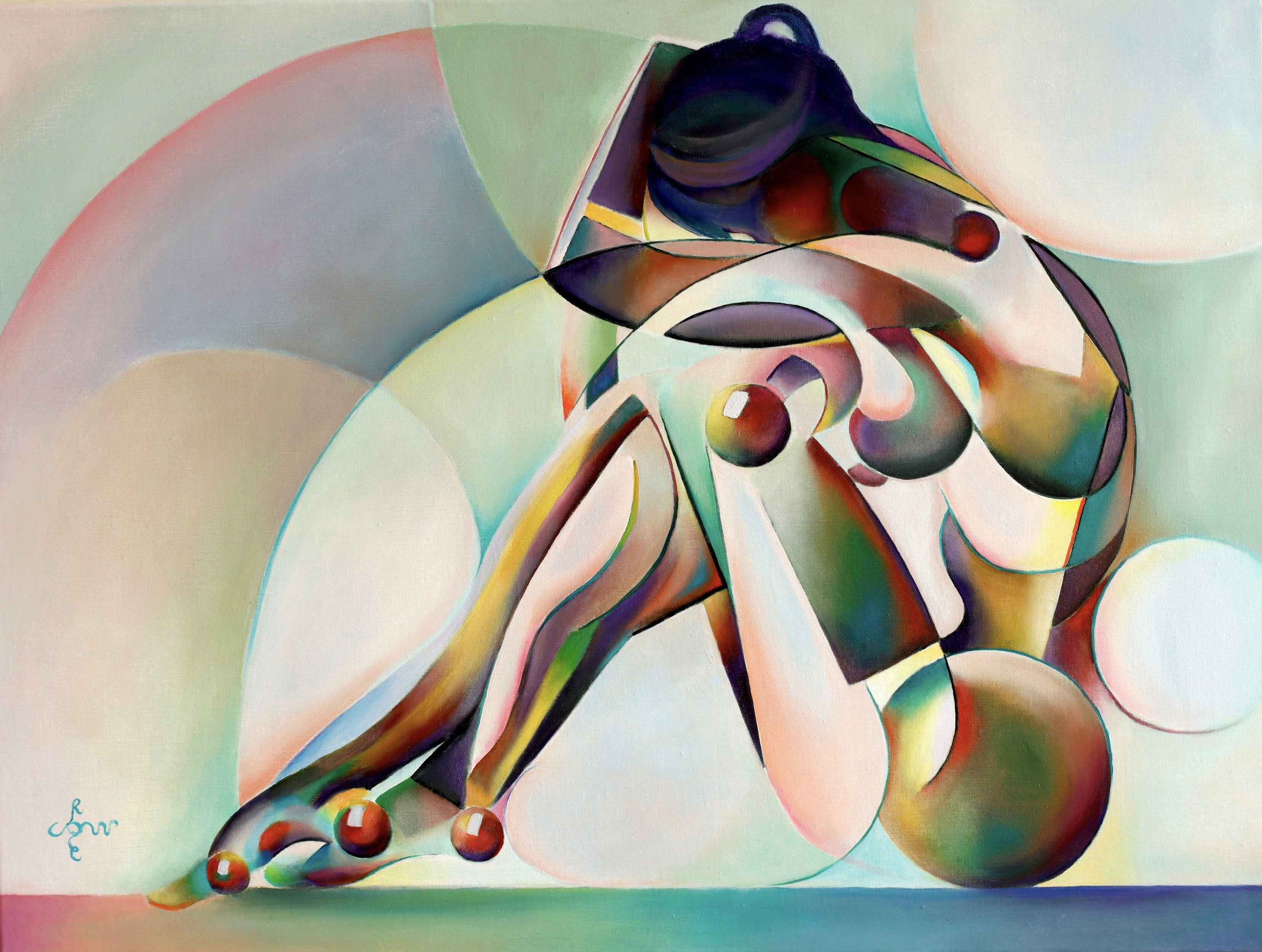 Neo Deco â€“ 10-07-25, Painting, Oil on Canvas