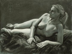 Model Session - 17-05-25 - 1, Drawing, Pastels on Paper