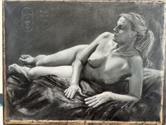 Model Session - 17-05-25 - 1, Drawing, Pastels on Paper