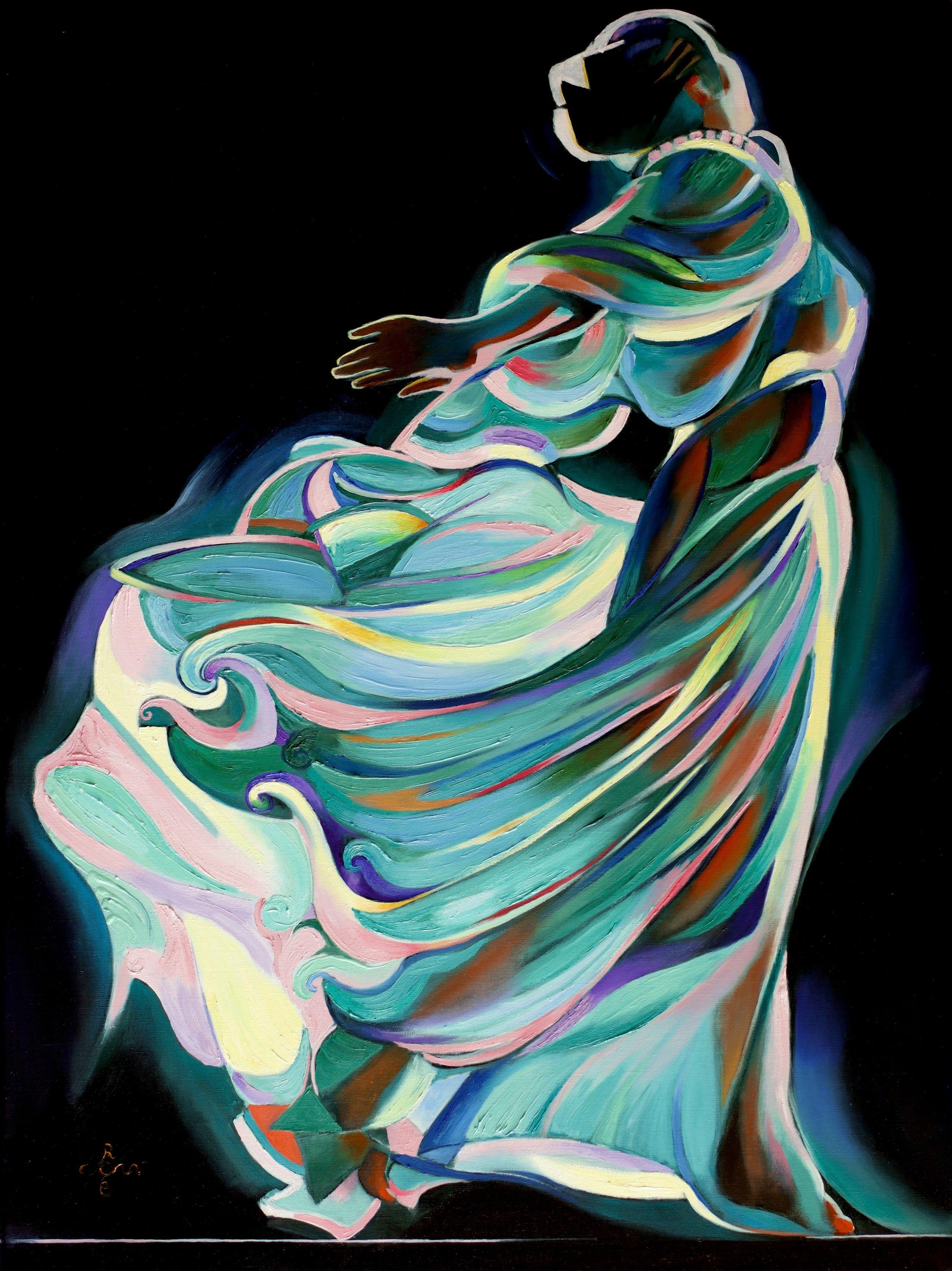 Neo Deco â€“ 07-05-25, Painting, Oil on Canvas