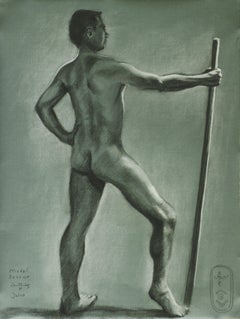 Sesión Modelo - 22-04-25 (Jelco) - 1, Dibujo, Pasteles sobre papel