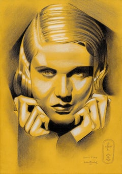 Sans Titre - 31-03-25 (Jean Muir), Drawing, Pencil/Colored Pencil on Paper