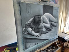 Sesión Modelo - 15-03-25 - 2, Dibujo, Pasteles sobre Papel