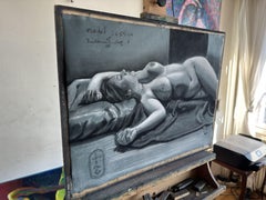 Model Session â€“ 15-03-25 â€“ 1, Drawing, Pastels on Paper