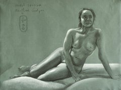 Model Session - 18-02-25 - 1, Drawing, Pastels on Paper