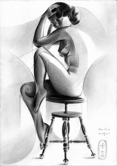 Neo Deco - 12-02-25, Drawing, Pencil/Colored Pencil on Paper