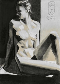 Neo Deco - 30-12-24, Disegno, Pastelli su carta